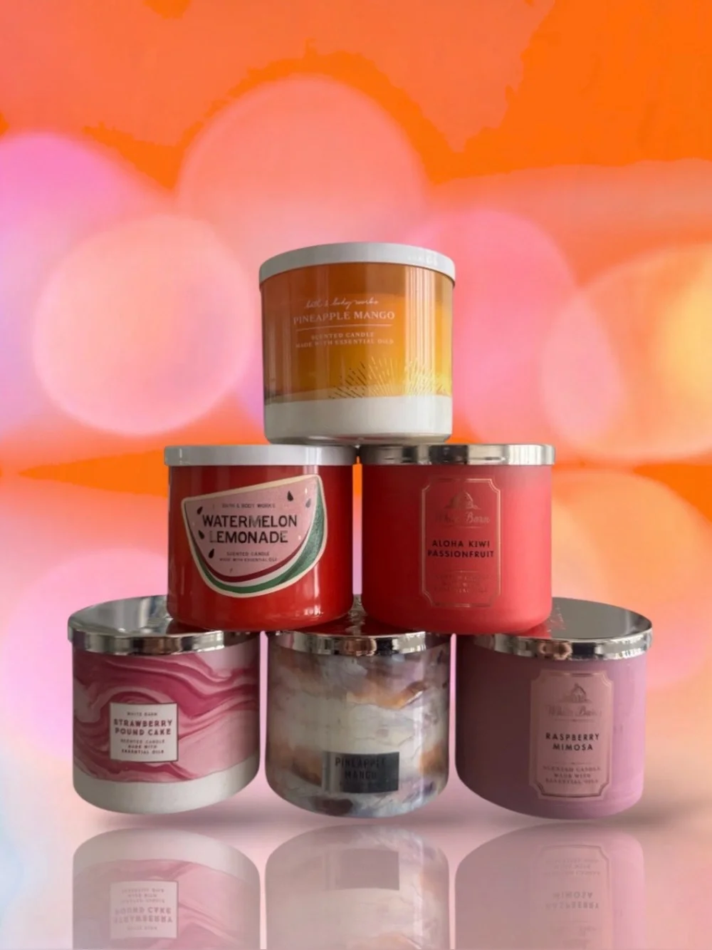 🆕💕BBW White Barn Sweet & Fruity Profile Scented 3-Wick Candles • CHOOSE UR SCENT